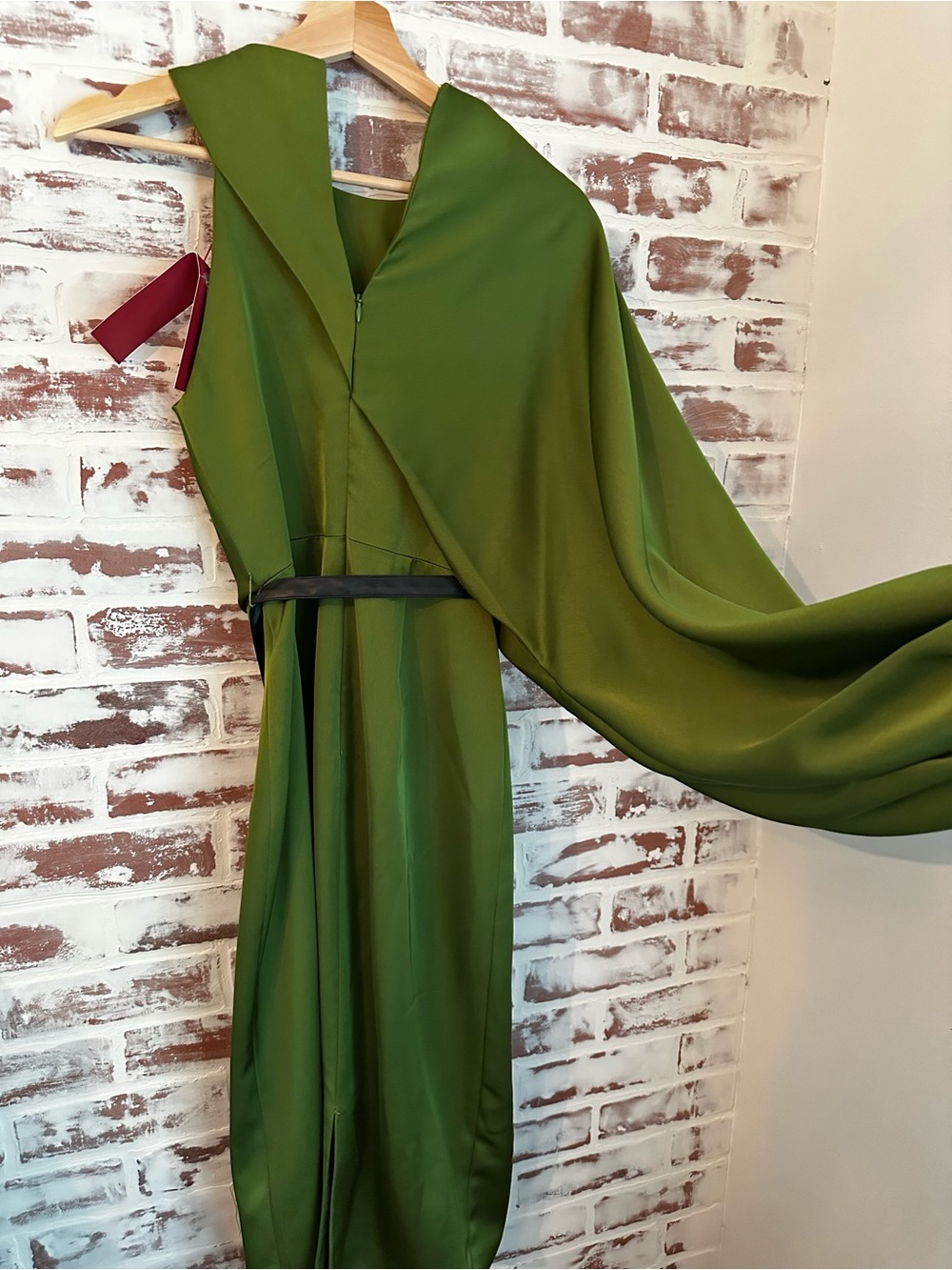 Halston Christa Dress in Satin - Picture 5 of 8